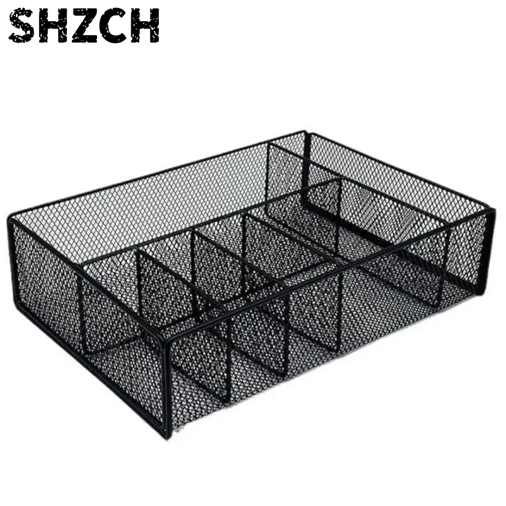 Paper Basket Mesh - Cesto Organizador de Metal Preto com