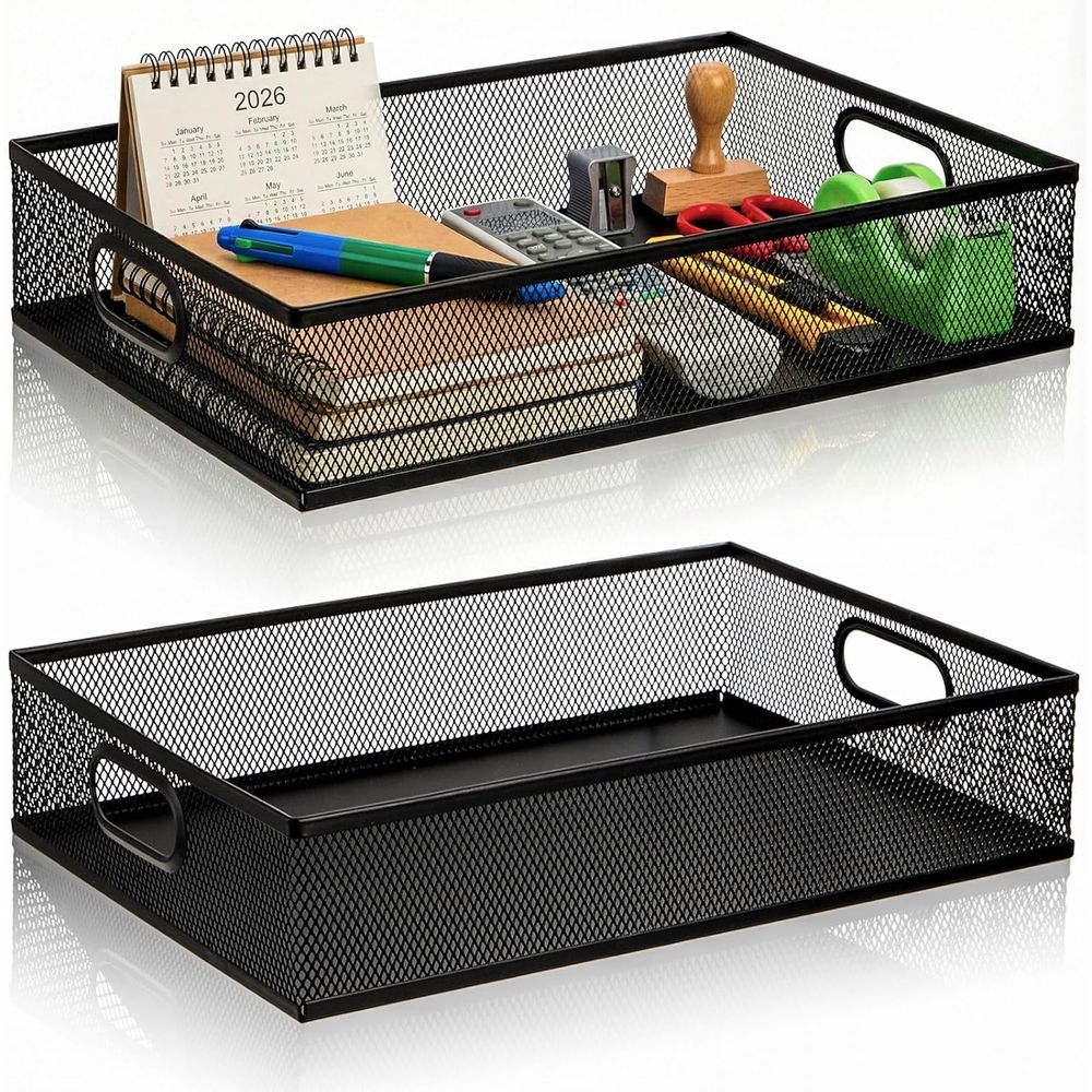 Paper Basket Mesh - Organizador de Mesa em Metal com