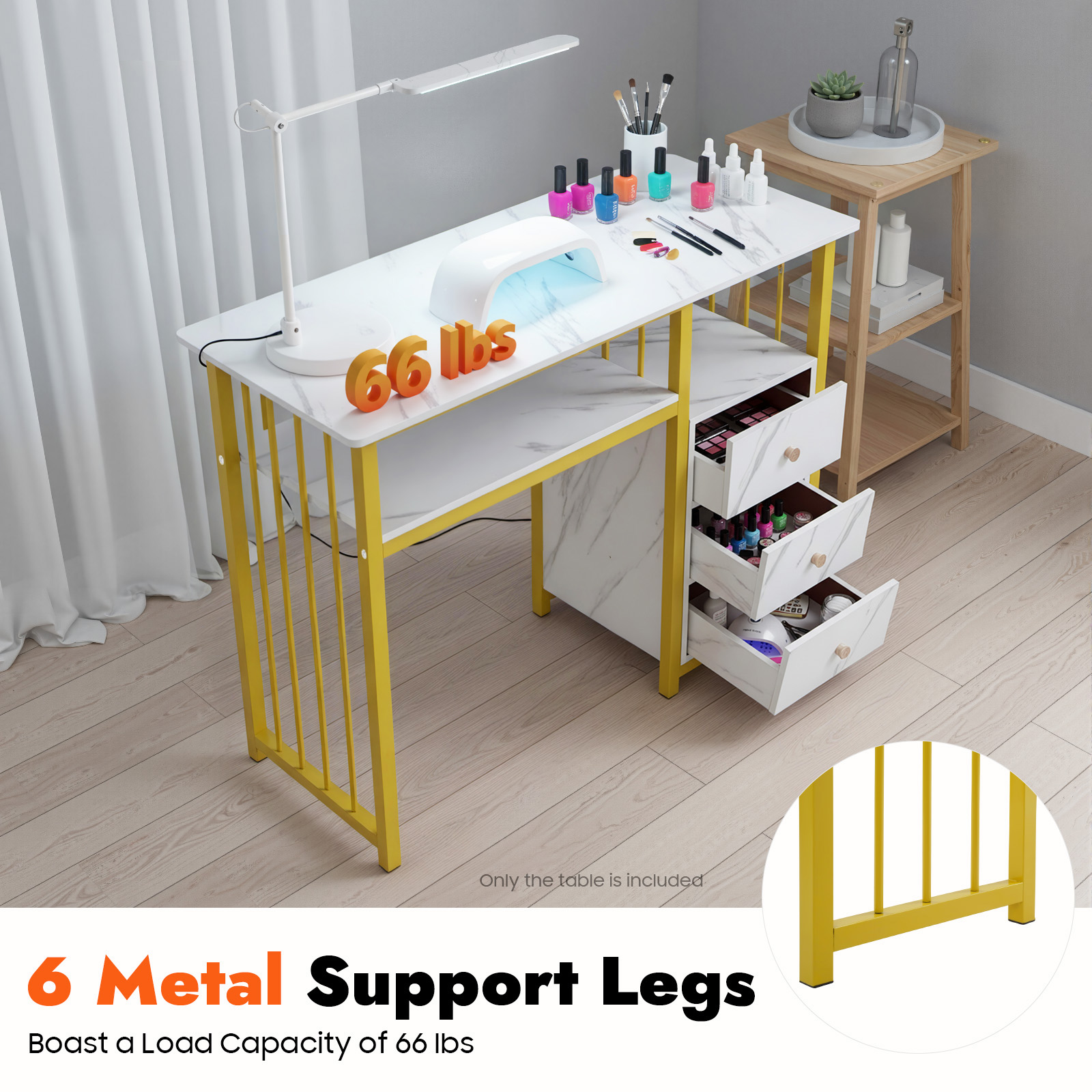 Mesa de Manicure com Textura d - Work Office Furniture avaliação e preço