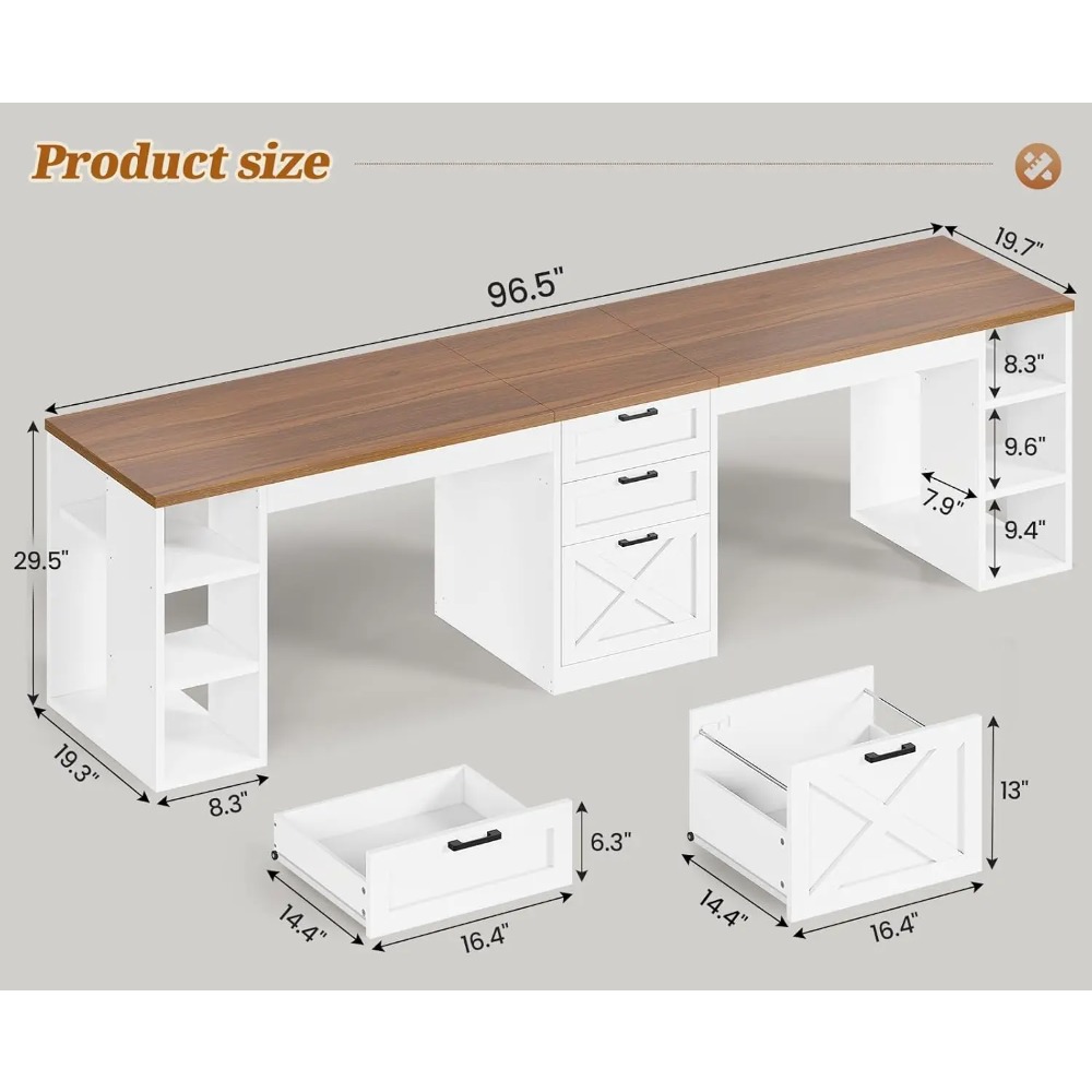 Mesa de Computador de 96,5 pol - Office Furniture In Usa avaliação e preço