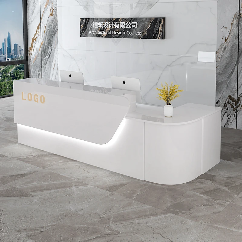 Balcão de Recepção de Luxo com - Office Furniture In Usa avaliação e preço