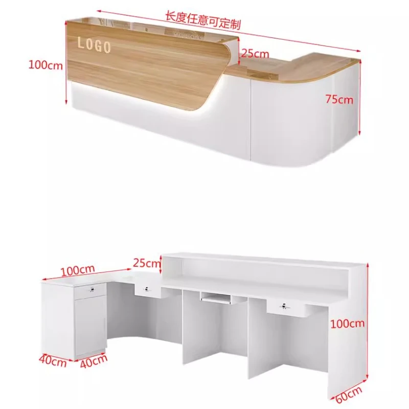 Balcão de Recepção de Luxo com - Office Furniture In Usa avaliação e preço