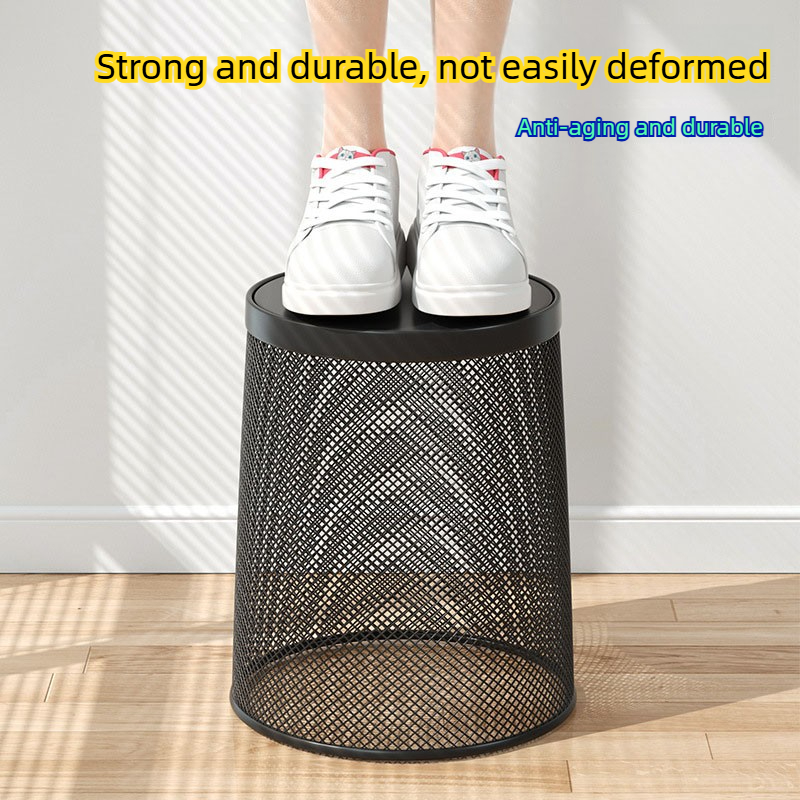 Lixeira Grande de Metal Preto  - Paper Basket Mesh avaliação e preço