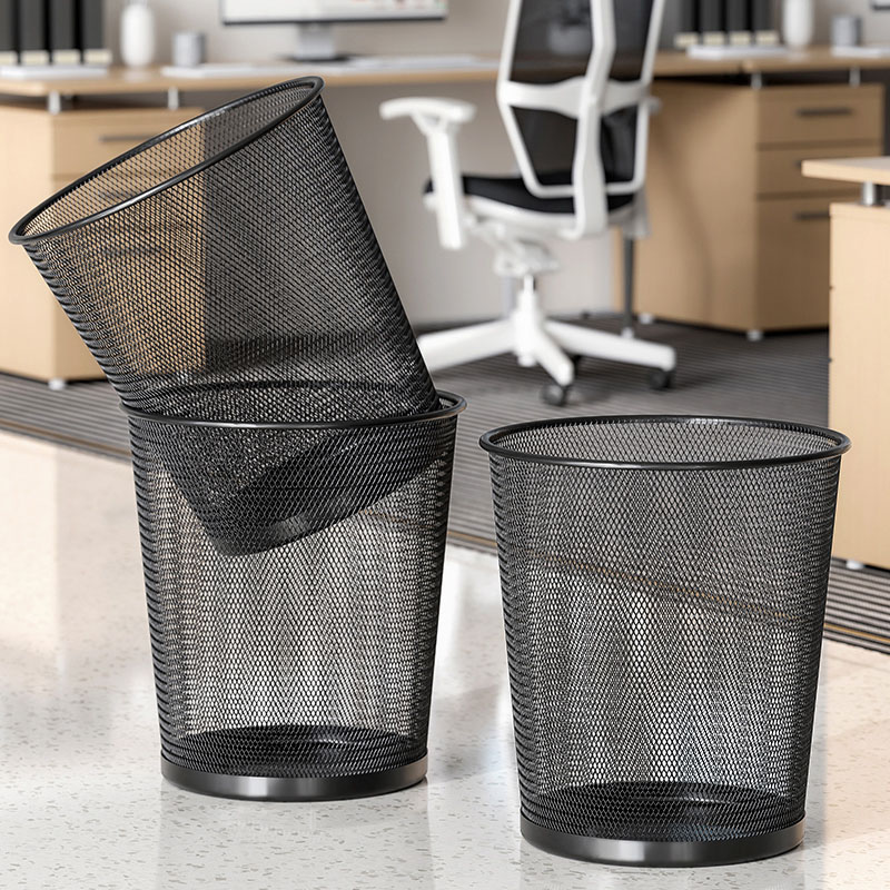 Lixeira Grande de Metal Preto  - Paper Basket Mesh avaliação e preço