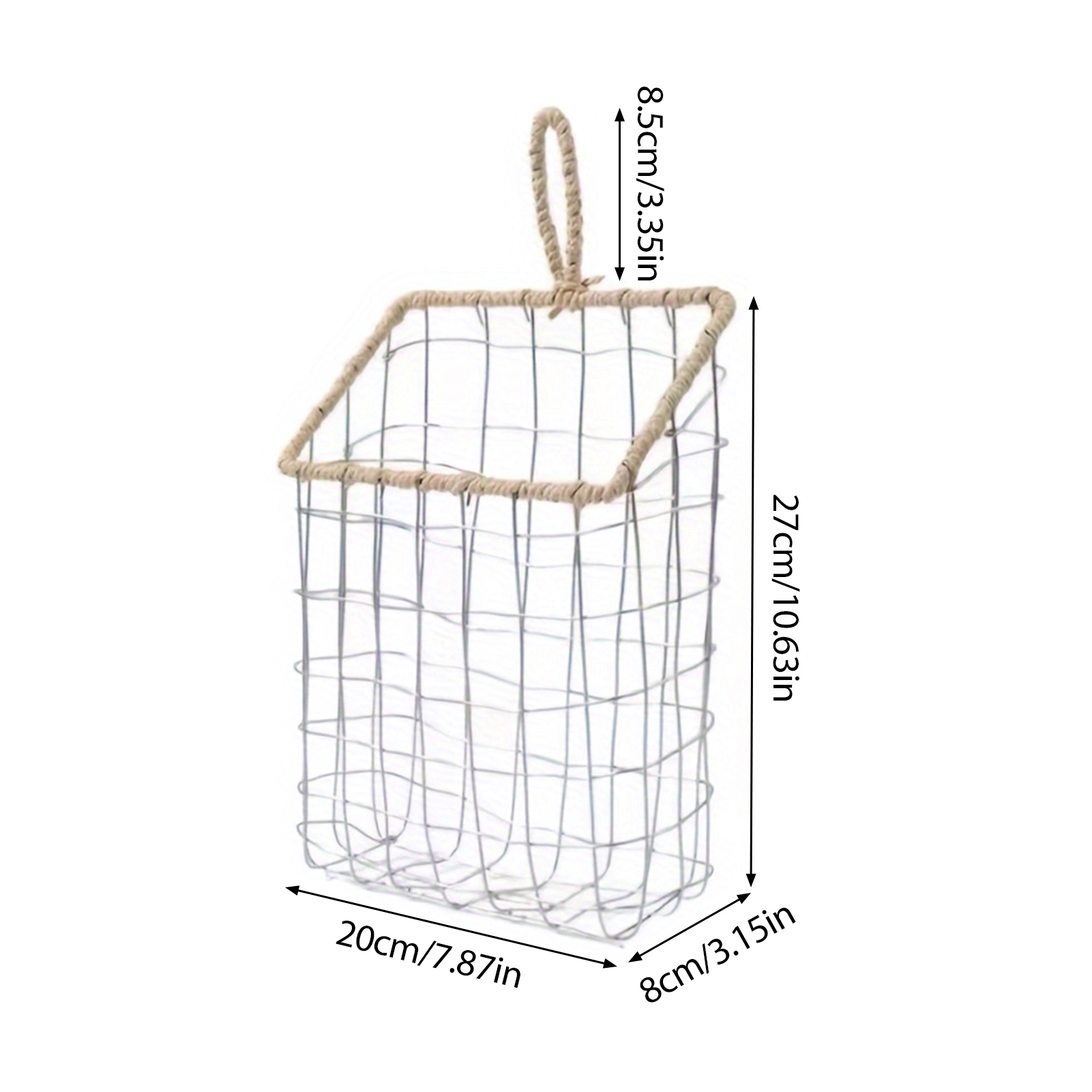 Cesta suspensa de fio metálico - Paper Basket Mesh avaliação e preço