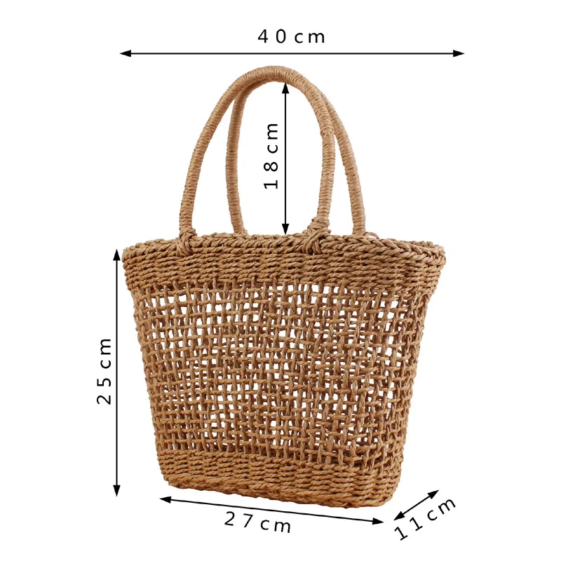 Bolsa feminina artesanal boêmi - Paper Basket Mesh avaliação e preço