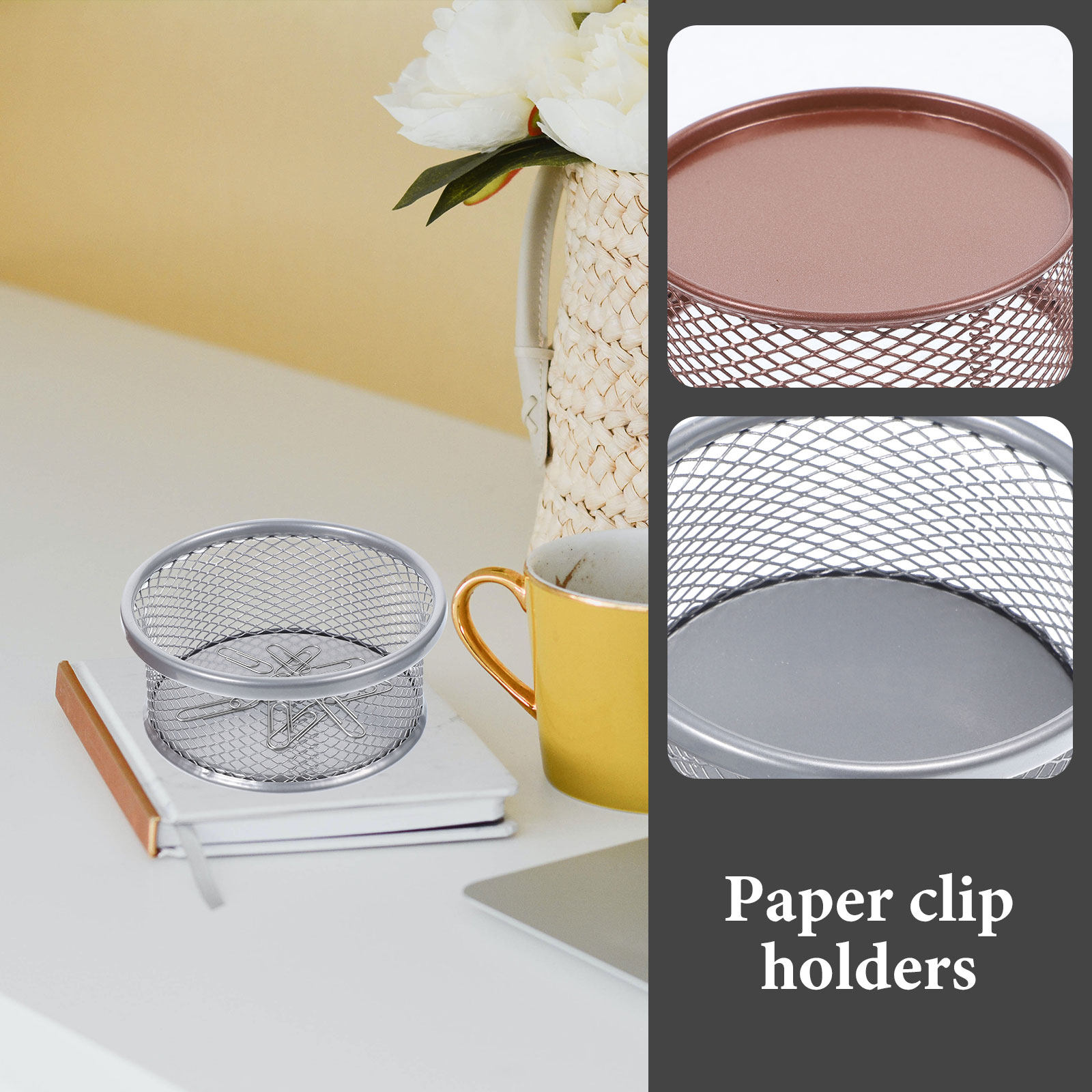 Suporte de metal para clipes d - Paper Basket Mesh avaliação e preço