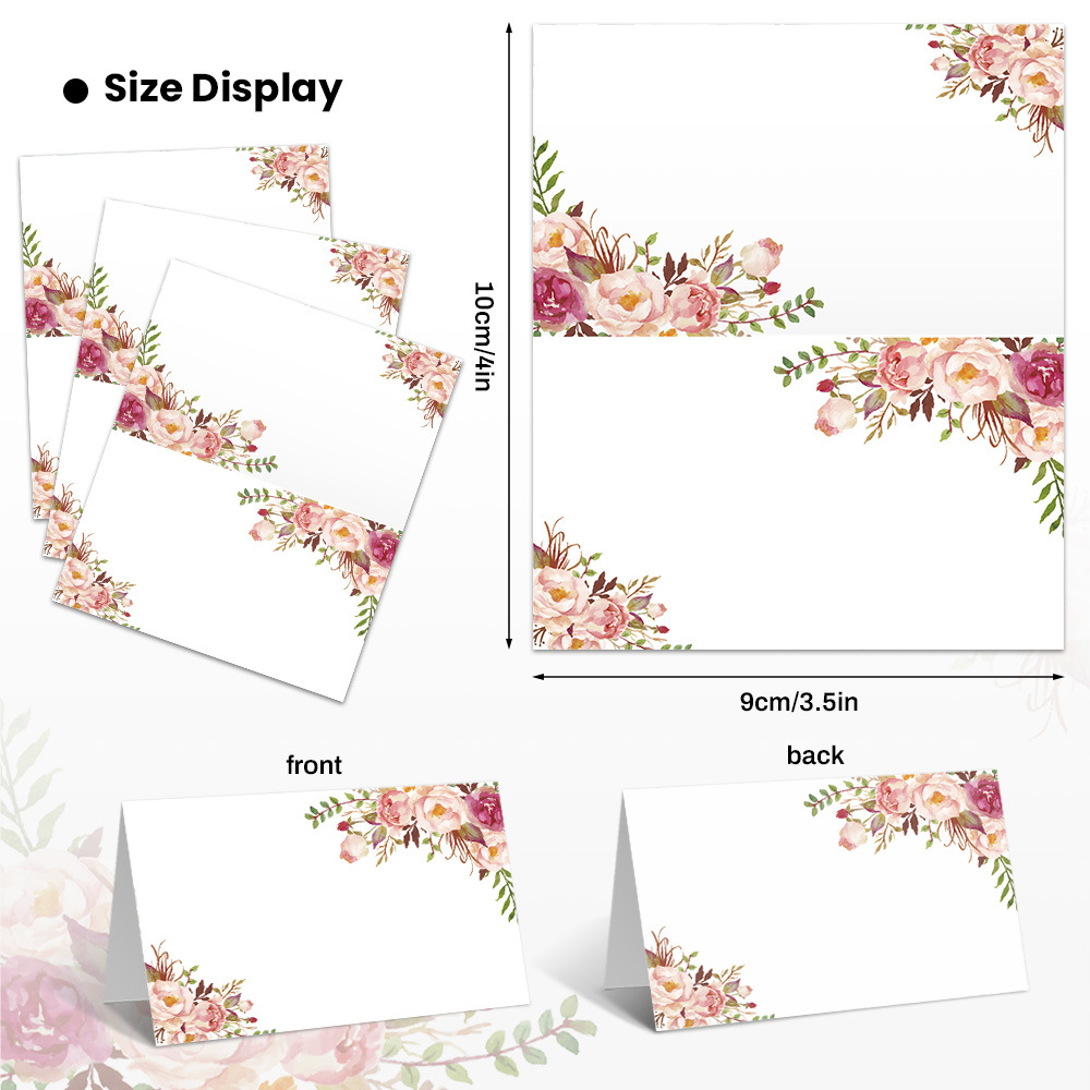 Cartões de Nome com Flores Imp - Work Office Furniture avaliação e preço